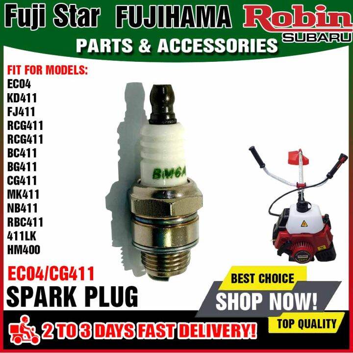 Fujihama Grass Cutter Sparkplug EC04/CG411 Spark plug for Robin EC04