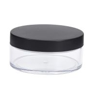 【CW】 1pcs 50g Plastic Loose Pot With Sieve Makeup Jar Handheld Sifter with Cap