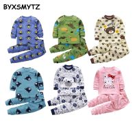 Children Pajamas Baby Clothing Set Kids Unicorn Cartoon Sleepwear Autumn Cotton Nightwear Boys Girls Animal Pyjamas Pijamas Set