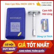Cạo râu Inox cổ điển Weishi 9306  Cam Kết Chuẩn INOX Hàng Loại 1  FULLBOX