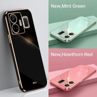 เคสโทรศัพท์ซิลิโคนเคลือบสี่เหลี่ยมสุดคลาสสิกสุดหรูสำหรับ Realme GT Neo 5