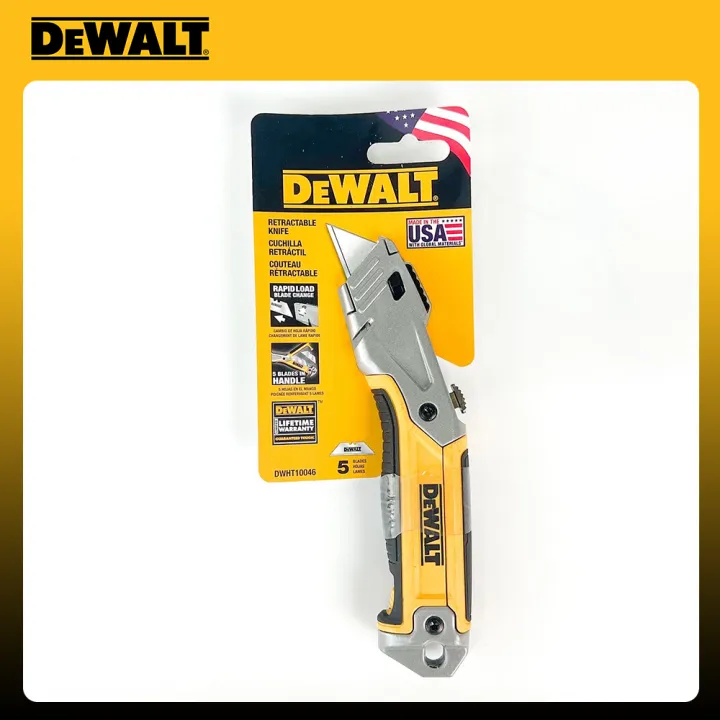 Dewalt Retractable Knife, Made in the USA, DWHT10046 Lazada PH
