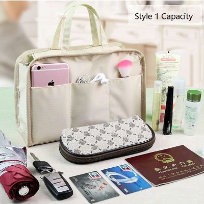Cosmetic Cases Organizer Insert Bag Travel Insert Handbag Liner Oxford cloth Large Capacity Inner Portable Makeup Storage Bag