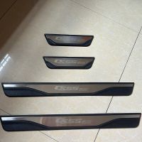 SILVER 4PCS SILVER 4PCS For CHANGAN CS55 PLUS 2022 2021 2023 Door Sill Scuff Plate Welcome Pedal Stainless Steel Protector Car Styling Car Accessories