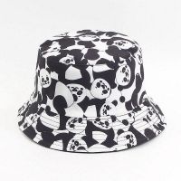 [hot]New Fashion Reversible Panda Zebra Pattern Bucket Hats Fisherman Caps for Women Gorras Summer Autumn Travel Outdoor Cap Present