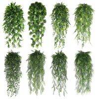 Artificial Vine Plants Hanging Ivy Persian Fern Leaves Garland Palm Leaf Fake Flowers Home Garden Wall Party Decoration Artificial Flowers  Plants