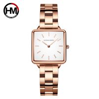 【YF】 Japan Movement Drop Shipping Women Rose Gold Simple Fashion Casual Brand Wristwatch Luxury Lady Square Watches Relogio Feminino