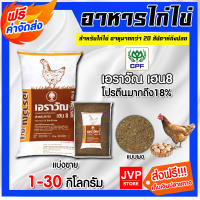 *ส่งฟรี* อาหารไก่ไข่เอราวัณ เฮน8 (แบบผง) มีให้เลือก 1-30 กิโลกรัม  โปรตีน 18% อาหารไก่ไข่ ไก่ออกไข่ดี เปลือกไข่แข็ง