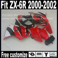 7 Free gifts Fairings set for Kawasaki ZX-6R 2000 2001 2002 Ninja 636 white red black custom ABS fairing kit ZX6R 00 01 02 AF67