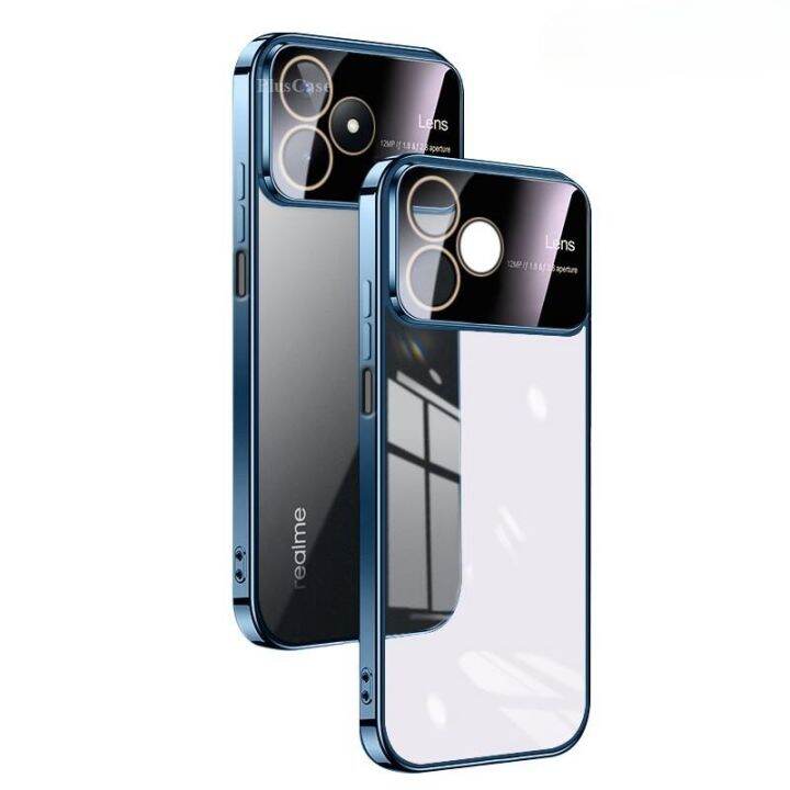 เคสโทรศัพท์ใหม่สำหรับ-realme-c51-ฝาครอบ-แบบหน้าต่างขนาดใหญ่เคส-realme-c51-เคลือบด้วยไฟฟ้า-tpu-แบบนิ่มป้องกันการชน-ฟิล์มป้องกันสำหรับเลนส์