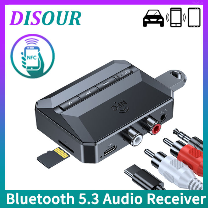 Wireless Bluetooth Stereo Audio Receiver to 3.5mm AUX Mic Adapter Car Kit  3.5mm