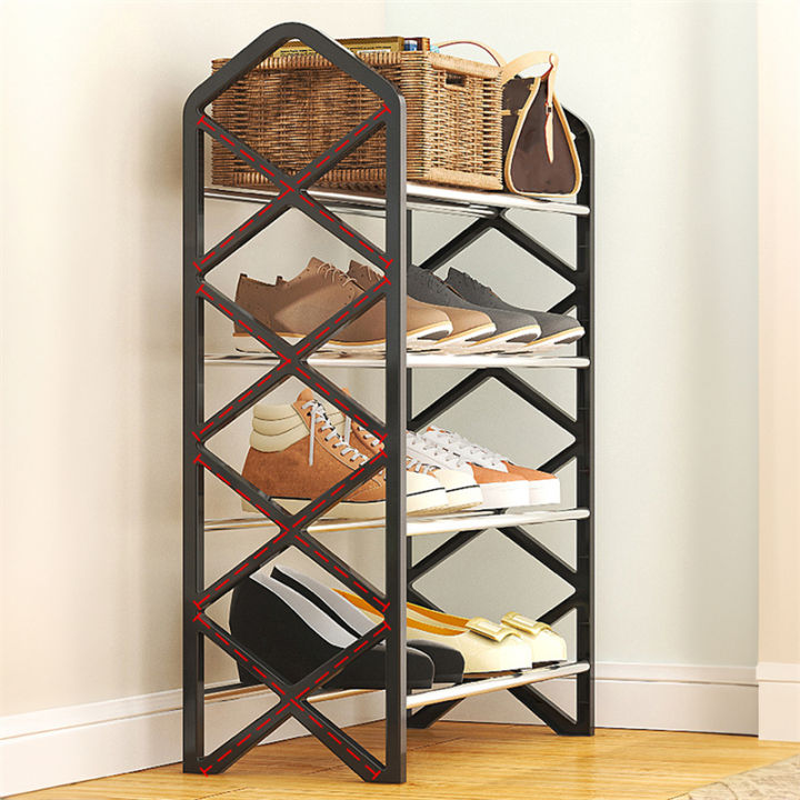 4-tiers-holder-multifunctional-hanger-assembly-storage-shelf-shoecase-practical-shoe-cabinet-for-home