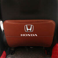 2PCS New Honda logo Rear seat back Anti-Kick Pad Environmentally friendly leather Anti-dirty protection mat Universal