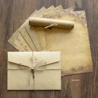 【YF】♤✤❄  Envelope Set Old Europe Invitation Envelopes Writing Paper With Rope