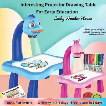 Led Projector Drawing Table Toys Kids Painting