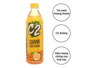 6 chai trà xanh C2 hương chanh 455ml