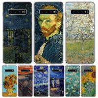 [Hot K] ภาพวาดสีน้ำมัน Van Gogh สำหรับ Samsung Galaxy S10บวก S20 FE S22 S21 S9 S8 S10E เคสโทรศัพท์มาก + ขอบ S7 J4ปลอกหุ้ม