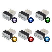 ภายในรถ USB Light USB Power Supply USB บรรยากาศโคมไฟ Universal Neon บรรยากาศโคมไฟ ABS สำหรับรถยนต์ Auto ตกแต่งภายใน *