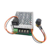 มอเตอร์ DC 24V 48V PWM เครื่องควบคุมความเร็ว CW สวิตช์เดินหน้า/ถอยหลังปรับแรงดันไฟฟ้าการหมุนรีเลย์คู่ตัวควบคุมแรงดันไฟฟ้า