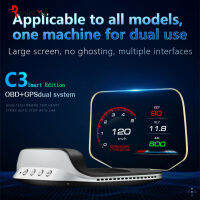 Rm【คลังสินค้าพร้อม】Car Hd Head-Up Display Obd2 Speedometer เครื่องฉายนำทางแบบพกพาปรับกระจกได้อุปกรณ์อิเล็กทรอนิกส์ในรถยนต์อเนกประสงค์1[สินค้าคงคลัง]