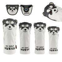 GOG Golf Club Headcover Lovely Dog Husky Golf Driver Head Cover Cartoon Animal #1 #3 #5 #ut Woods PU Dustproof Covers Freeship