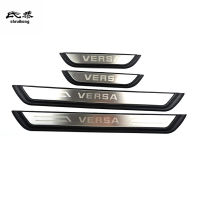 4pcsLot For 2020 2021 Nissan VERSA Car Accessories ABS Stainless Steel Door Sill Pedal Scuff Plate