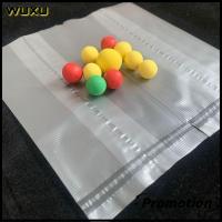 WUXU 100PCS โปร่งใสโปร่งใส กระเป๋าใส่เหยื่อตกปลาคาร์พ PVA ิ ฟิล์มนูน ถุงเหยื่อตกปลา เครื่องมือสำหรับตกปลา ละลายได้อย่างรวดเร็ว ตาข่ายเหยื่อ PVA ปลาคาร์พตกปลา