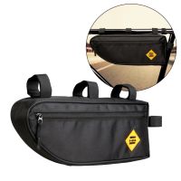 2023⊙✤✁ B - SOUL Waterproof Bike Triangle Bag Bicycle Front Frame Bag Cycling Top Tube Bag Water Bottle Pouch Bicycle Storage Bag