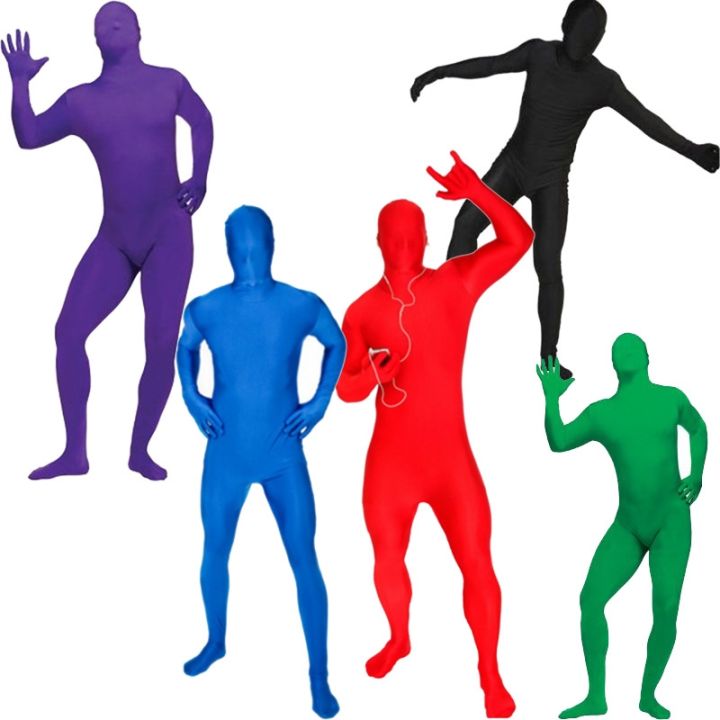 Stretchy Body Green Screen Suit Video Chroma Key Comfortable Background Invisible Effect Tight