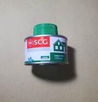 น้ำยาประสานท่อพีวีซี ตราช้าว SCG (ชนิดใส) ขนาด 100 กรัม แบบมีแปรง  (PVC Solvent cement)