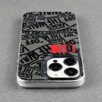 Mulinsen Shop เครื่องกดเงินกราฟฟิตีแบบอังกฤษเหมาะสำหรับ Apple 14 13iphone12เคสโทรศัพท์ขอบนิ่มเคสแข็งโลโก้11โลโก้