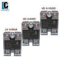 Ssr 0-5V 0-10V ตัวควบคุมแรงดันไฟฟ้า4-20ma เฟสเดียวแรงดันไฟฟ้าโซลิดสเตต Ssr-1vd /Vf/ La10a-120a