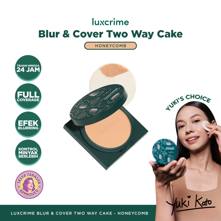 [TASYA FARASYA APPROVED] Luxcrime Blur & Cover Two Way Cake in ...