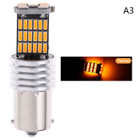 Muya หลอดไฟ LED 12V 1156 45-SMD สำหรับรถยนต์4014 BA15S สัญญาณไฟเลี้ยวถอยหลังไฟเบรก