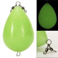 ▩ Luminous Egg Float Night Fishing Long-Distance Casting Rotating Fishing Float Bobber Bait Accessories Luminous Buoy Dobbers