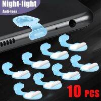 Night-light Anti-Dust Dirt Plug Type-C Dust Plug Charging Port Protector Silicone Anti-lost Smart Phone Accessories for Phone