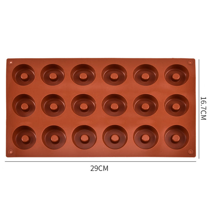 ชุดแม่พิมพ์โดนัทแม่พิมพ์โดนัททำความสะอาดง่ายทนอุณหภูมิสูงแม่พิมพ์โดนัทไม่ติดซิลิโคนโดนัทถาดอบขนมทำความสะอาดง่ายสำหรับเค้กคุกกี้ขนมหวาน3แพ็คน้อยกว่า