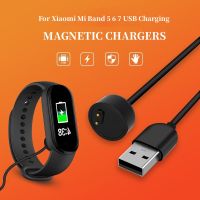 ชาร์จแม่เหล็กสำหรับ Xiaomi Mi วง5 6 7สายชาร์จ USB สำหรับ MiBand 5 6แกนทองแดงบริสุทธิ์สายไฟสมาร์ทดูชาร์จ