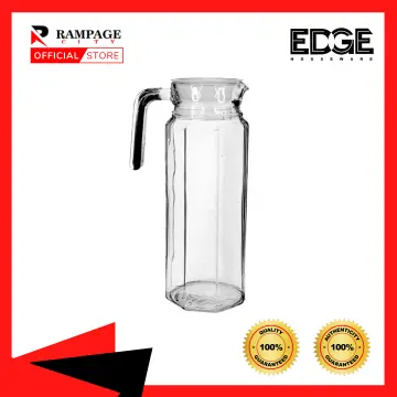 1pc Transparent 1.2 Liter Glass Pitcher with Lid Iced Tea Pitcher