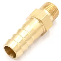 LOT 5 Hose Barb I/D 10mm - M12x1.75 Male Thread Brass Tube Connector Barbed Fitting Fuel Gas Water Valves