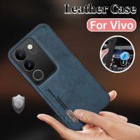 เคสด้านหลังสำหรับ Vivo V29 Pro V29 Lite E V27 Pro V 29 VIVOV29 5G 2023เคสโทรศัพท์หนังสุดหรู Hp เรียบง่ายทนทานยึดกับรถยนต์