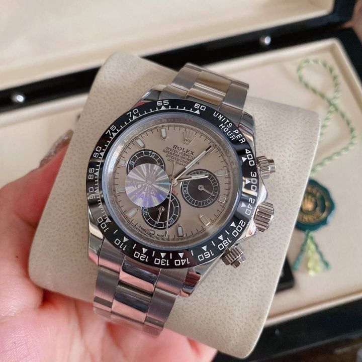 นาฬิกา-40-mm-automatic-ceramic-bezel-wacthes-316l-stainless-steel-men-amp-women-hight-quality-wacthes-หั่นราคา-พิเศษ-สุดๆ