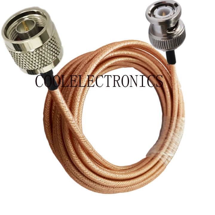 RG400 BNC Male to N male Connector Double Shielded Copper Braid RF Coaxial cable 50ohm 10/15/20/30/50CM 1/2/3/5/10M
