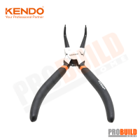 KENDO 11504 คีมหนีบแหวน ปากงอ 180mm/7"