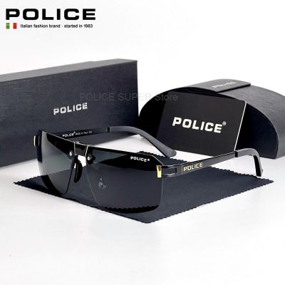 {ZHUNSHANG} ตำรวจแบรนด์หรูแว่นกันแดดแนวโน้มแฟชั่นผู้ชาย P Olarized ยี่ห้อออกแบบแว่นตาชายขับรถ UV400 POLCIE