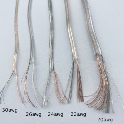 Led Copper Wire 20AWG 22AWG 24AWG 26AWG 30AWG UL2468 Extension Cable Wire Connector Electric Wire Cable Flat Speaker Wire