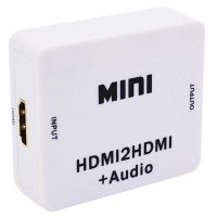 Splitter Audio HDMI 1080P ekstraktor Audio HDMI ke HDMI 3.5mm ekstraktor Audio HDMI Digital ke Analog 3.5mm Audio keluar untuk PC Laptop HDTV