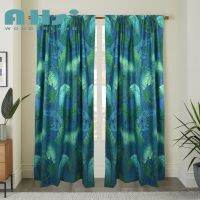 1pc Curtain Soft Semi-Sheer Window Curatin Stytle Cartoon Design Draperies Rod Type Decorations