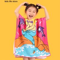 ☄ Newborn Baby Cartoon Hooded Beach Bath Kids Baby Soft Absorbent Swim Pool Cape For Children Cloak Towels Robe Baby Accessories