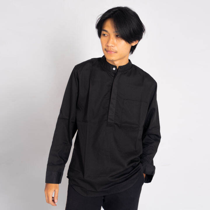 Elliot Collarless Shirt Lazada Indonesia